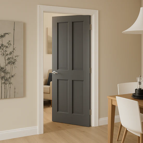 4 Panel Timber Internal Door - Windsor - Image 2
